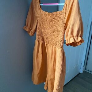 Elegant Orange Romper